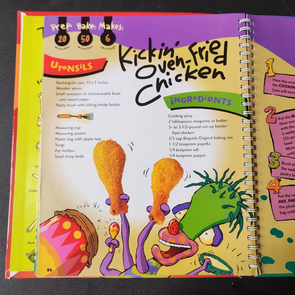 Vintage 90s Betty Crocker's Kids Cook! by Betty Crocker 1999